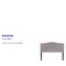 Flash Furniture Full Cambridge, Headboard, Gray Fabric HG-HB1708-F-LG-GG - alternate 6